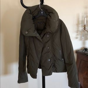 Theory Puff Down Jacket Military Green